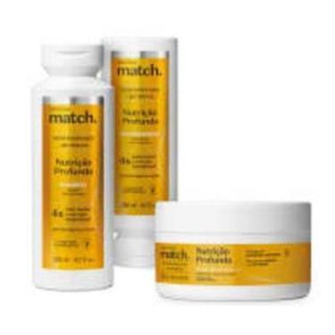 Imagem de Combo Match Nutrição Profunda: Shampoo 300ml + Máscara Capilar 250g + 