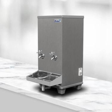 Imagem de Bebedouro industrial de mesa 25 Litros em aço inox - Frisbel, 220V