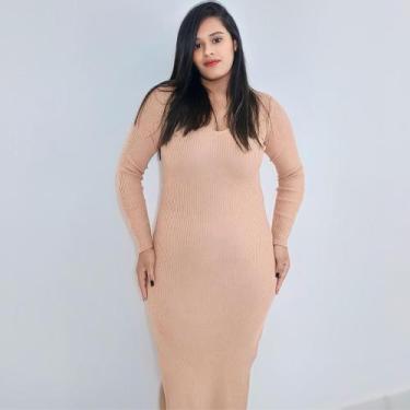 Imagem de Vestido Midi Feminino com Abertura Lateral - La Mare  Atemporal , UNIC