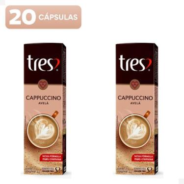 Imagem de 20 unidades Cápsulas Café Cappuccino Avelã Cremoso 3 Três Corações ado