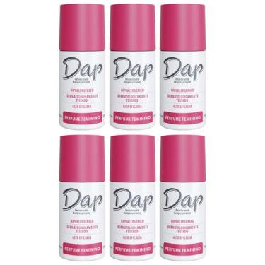 Imagem de Kit 6 Desodorante Masculino Feminino S/ Perf RollOn Dap 55ml, FEMININO