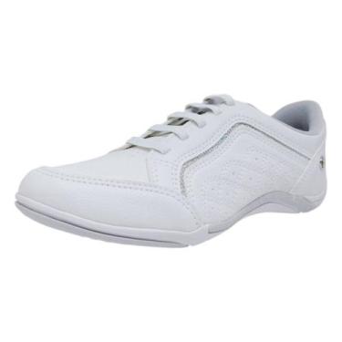 Imagem de Sapatênis Feminino Conforto Brilho Moderno Chame Kolosh, White, Prata,
