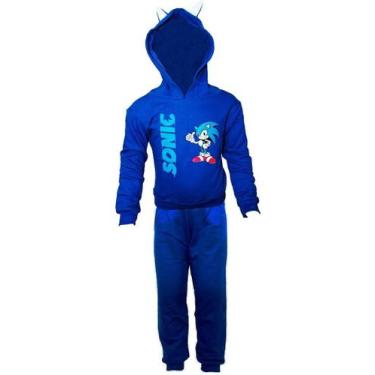 Imagem de Conjunto Infantil Moletom Menino Inverno Personagem Flanelad - anjo da