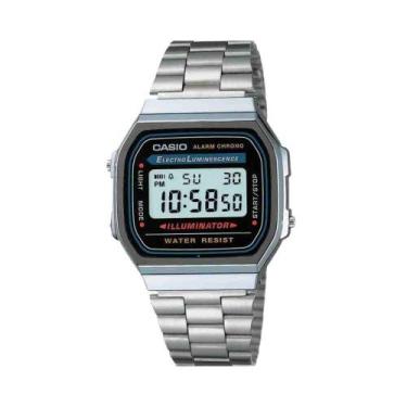 Imagem de Relógio Casio Vintage Prata Unissex A168WA-1WDF-BR