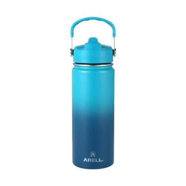 Imagem de Garrafa Térmica Vácuo Straw Flask Arell 532ml Ocean Blue