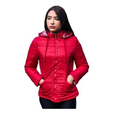 Imagem de Jaqueta Inverno Feminina Nylon Poliester Blusa Bobojaco De Frio Quenti