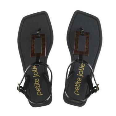 Imagem de Sandália Petite Jolie Preto-Preto PJ6747, Preto, 38