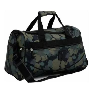 Imagem de Bolsa Transversal Grande Sacola Mala Mão Viagem Esportiva Camuflado - 