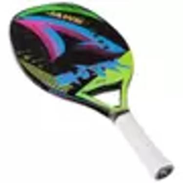 Imagem de Raquete beach tenis attack ref. shr027 fibra de carbono - Shark, Azul