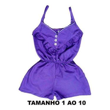 Imagem de Macacão Infantil Menina Short Casamento Tamanho Do 1 Ao 10 - anjo da m