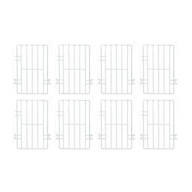 Imagem de Kit 8 Separadores Metalfrio Separador Cesto Nextgen para Freezer Aramado 23cm X 14cm Branco