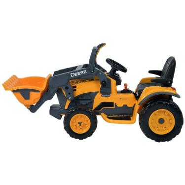 Imagem de Mini Trator Infantil Elétrico Deere Construction Loader Pá 12V Laranja Peg Perego