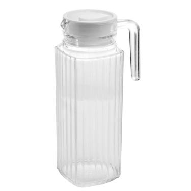 Imagem de Jarra para Geladeira 1L de Vidro com Tampa Vedação Hermética Uso Diário para Bebidas Lyor