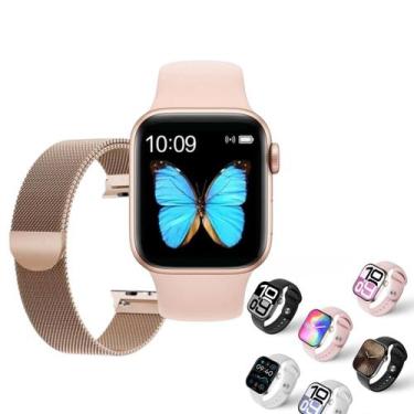 Imagem de Relogio Smartwatch Para Ios Android Faz e Recebe Chamadas Com 2 Pulsei
