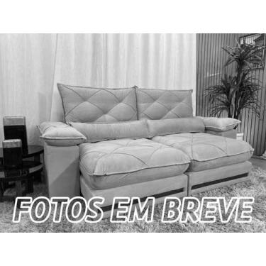 Imagem de Sofá Retrátil Reclinável 2,10 m Cinza 502 Agar - Alpoim