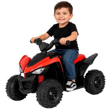 Imagem de Quadriciclo Eletrico Infantil Bang Toys Action Vermelho 6V