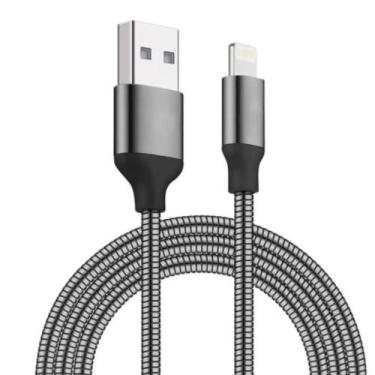 Imagem de Cabo usb de dados turbo super flexivel 1mt inova cinza