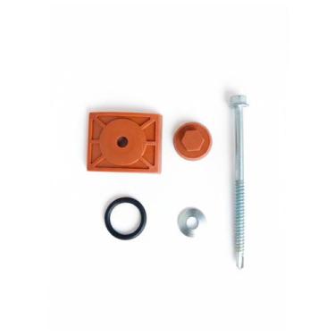 Imagem de Parafuso Para Telha Pvc Sextavado Kit com 100un Vedação E Fixação De T