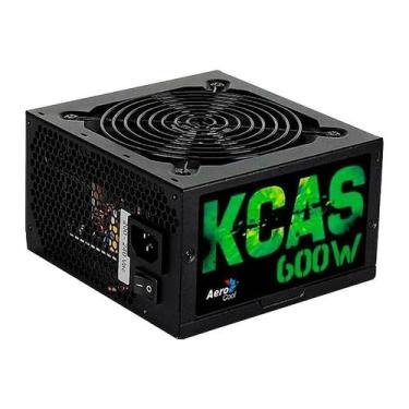 Imagem de Fonte para PC Aerocool ATX 600W KCAS Sem Cabo  KCAS 600W