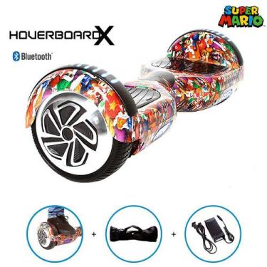 Imagem de Hoverboard 6,5" Super Mario HoverboardX Bluetooth