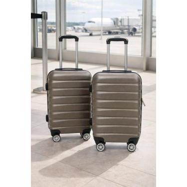 Imagem de Kit 2 Malas de Viagem Com Rodinhas 18'' e 20'' - Cinza - BLACK BULL