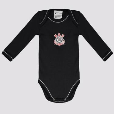 Imagem de Body Corinthians Longo Preto - Torcida Baby, G