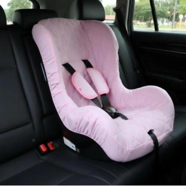 Imagem de Capa para Cadeirinha de Carro Bebê Menina Menino com Protetor de Cinto