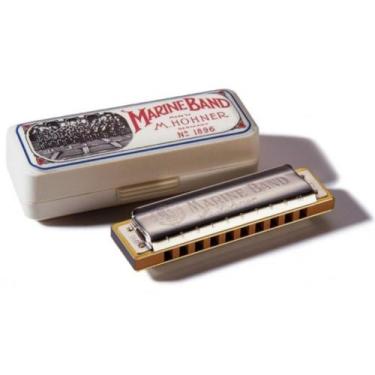 Imagem de Gaita de Boca Hohner Marine Band 1896/20 em D Marine Band Series, Mari