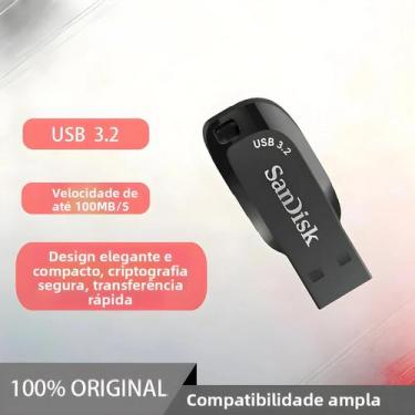 Imagem de Pen Drive SanDisk Ultra Shift USB 3.2 De 32GB 64GB 128GB, Flash Drive 