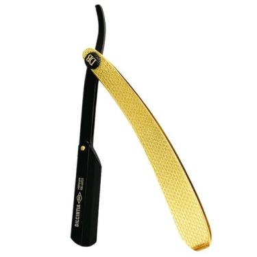 Imagem de Navalhete Dourado Profissional Navalha para Barba Dilcintia