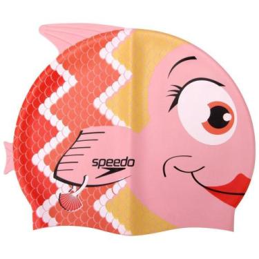 Imagem de Touca Infantil Speedo Peixe Divertido Macia para Natação Ajuste Perfei