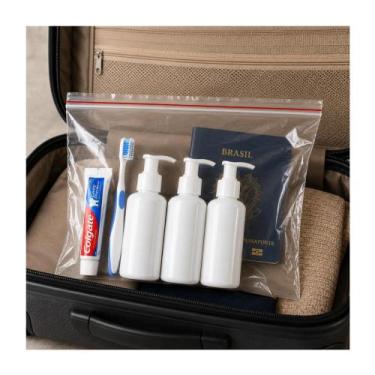 Imagem de Saco Zip Lock 20x20 C/10 Unidades Para Viagens Aéreas 0.8m - FourStar