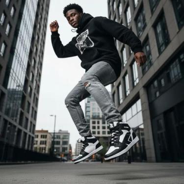 Imagem de Tênis Basquete Unissex Skate Fitness Academia Confortável - Oldsen, 34