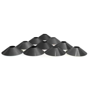 Imagem de Kit 10 Chapéus Chinês Preto Mini Cone Funcional - Artigos MFT
