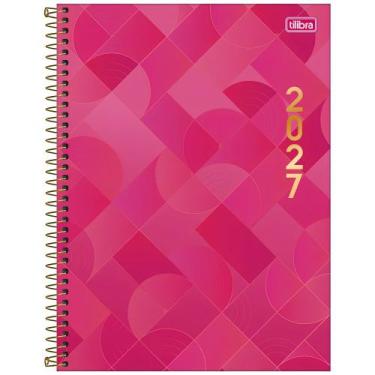 Imagem de Agenda 2027 Executiva M9 Spot Feminina Diária Espiral Grande 20cm x 27
