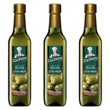 Imagem de Kit 03 Azeite de Oliva Extra Virgem Cocinero 250ml