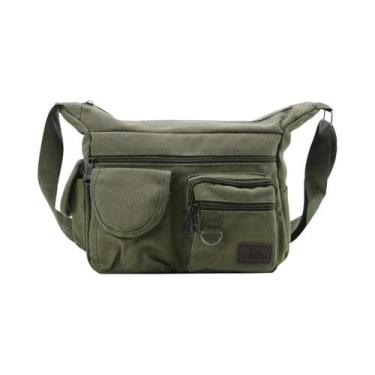 Imagem de Bolsa Casual Unissex de Ombro, Mensageiro, Crossbody, Vintage para Via