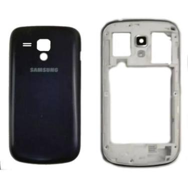 Imagem de Carcaça completa do celular Samsung Galaxy S Duos S7562 Preto
