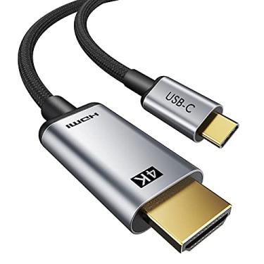 Imagem de Cabo USB-C HDMI 4K 30Hz 1,8 Metro Thunderbolt 3 HDMI 4K