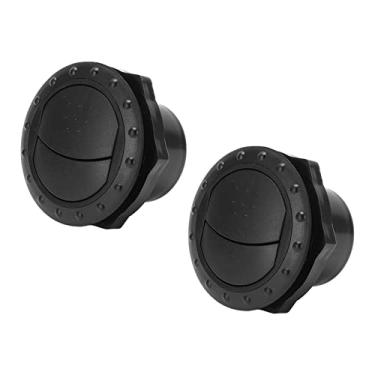 Imagem de Defletor de ar condicionado, saída de ar condicionado 2pcs redondo preto para RV para ônibus para iate