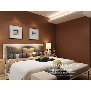 Imagem de QIHANG Rolo de papel de parede de cor sólida lisa moderna de seda fundo de TV bronze dourado cor 0,53m10m=5,3m2