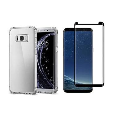 Imagem de Capinha Antichoque e Película Gel 5D Compatível com Samsung S8 Plus
