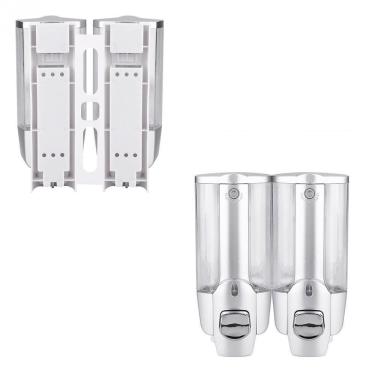 Imagem de Dispenser Duplo Alcool Gel Shampoo Sabonete Liquido Hotel Shopping