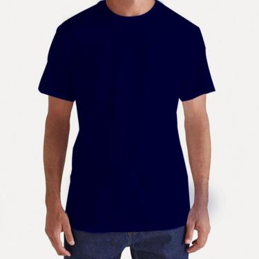 Imagem de Camiseta Masculinas Básica Lisa Algodão Premium