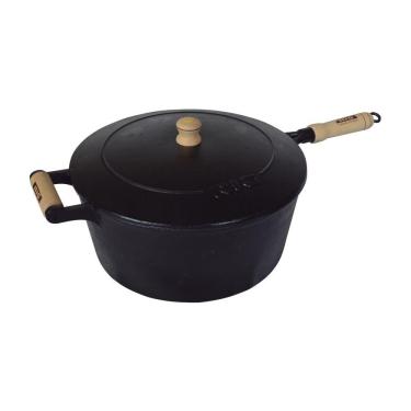 Imagem de Caçarola de Ferro Com Cabo e Tampa de  Ferro - 4,8 Lt