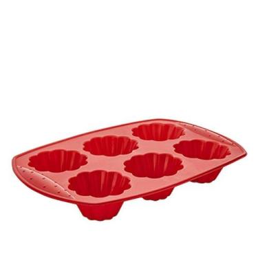 Imagem de Forma De Silicone Para Cupcake Vermelha 55077 - Euro - Euro Home