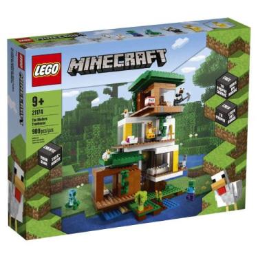 Imagem de Lego Minecraft A Casa Da Árvore Moderna 909 Peças 21174