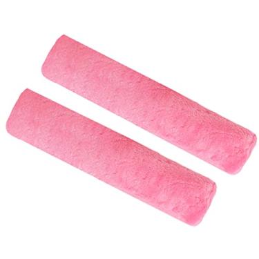 Imagem de Fochutech – 2 peças de cinto de segurança macio de pelúcia para carro com alça de ombro e alça ajustável (rosa)