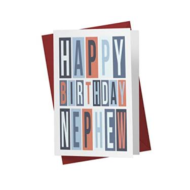 Imagem de Karto Cartão de aniversário para sobrinho - Cartão de aniversário de sobrinho - Cartão perfeito para ele - Cartão de aniversário de sobrinho ideal - (Sobrinho feliz)