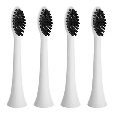 Imagem de Cabeças de escova de dentes de substituição Pursonic Cerdas com infusão de carvão compatível com escova de dentes elétrica Sonicare 4 pacote